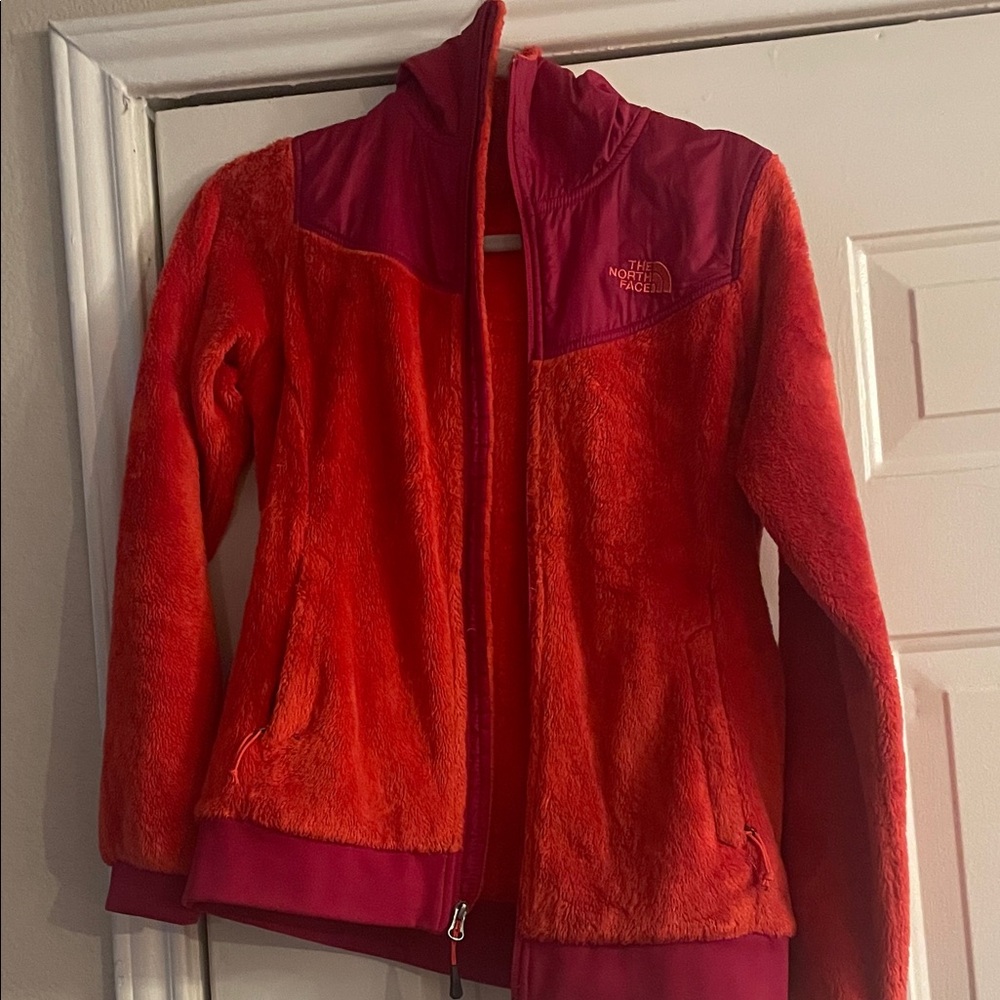 The North Face Scarlet and Magenta Fleece Jacket